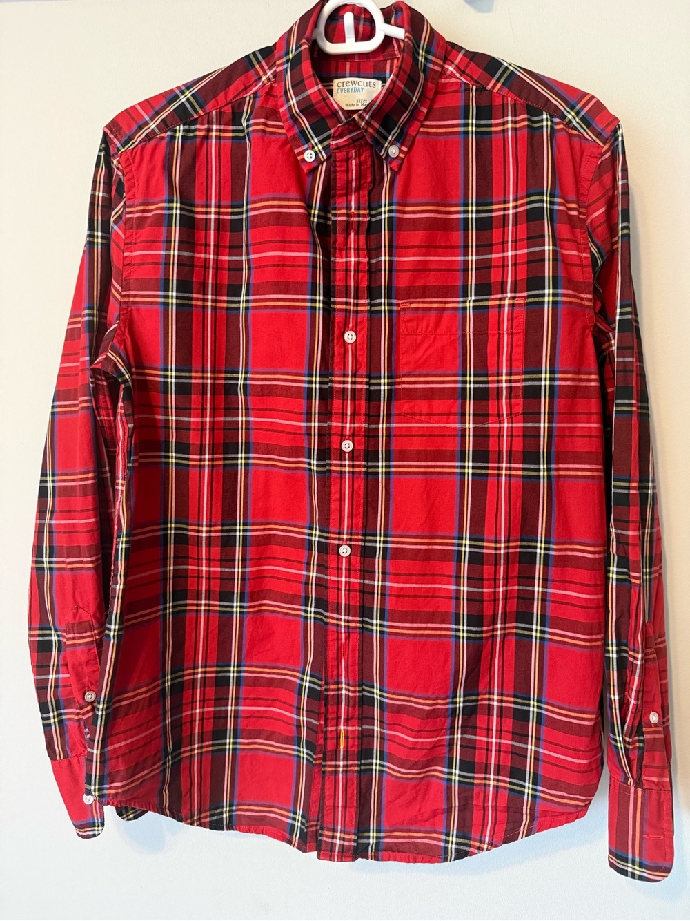 Crewcuts Red Plaid Button-Down Shirt